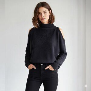 NWT SKIN Gillian Cashmere Split Sleeve Pullover Women's Large